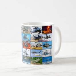 TAZA DE CAFÉ "MONTAJE" DE ROTORCRAFT MILITAR DE EE. UU.