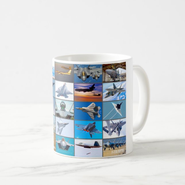 TAZA DE CAFÉ "MONTAJE" DEL RAPTOR F-22A (Anverso derecho)