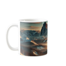 Taza de café Montaña Brumosa