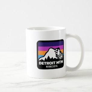 Taza De Café Montaña de Detroit Minnesota Fam para esquiar snow