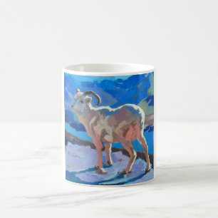 Taza De Café Montaña de la cabra de montaña de sueños