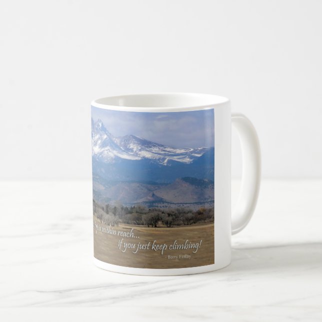 Taza De Café Montaña de motivación (Anverso derecho)