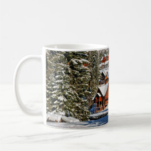 Taza De Café Montaña de paisajes, esquí, nieve, invierno, activ