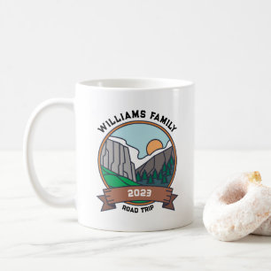 Taza De Café Montaña de viaje por carretera de Reunión de Famil