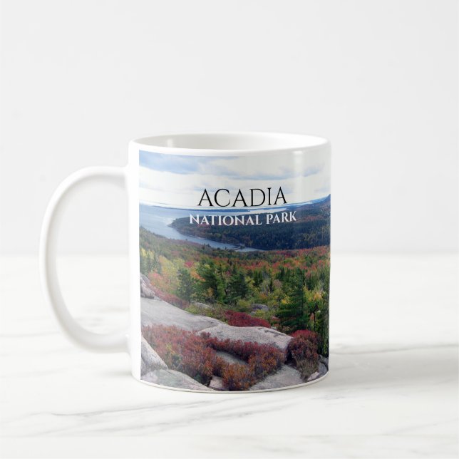Taza De Café Montaña Gorham, Parque Nacional Acadia Mug (Izquierda)