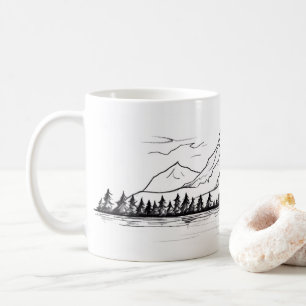 Taza De Café Montaña minimalista por niños
