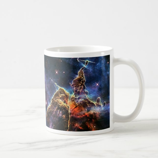 Taza De Café Montaña mística en la NASA espacial (Derecha)