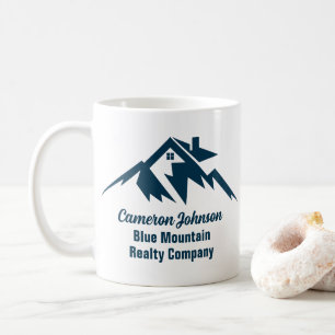 Taza De Café Montaña Real Estate Company Personalizado Realtor