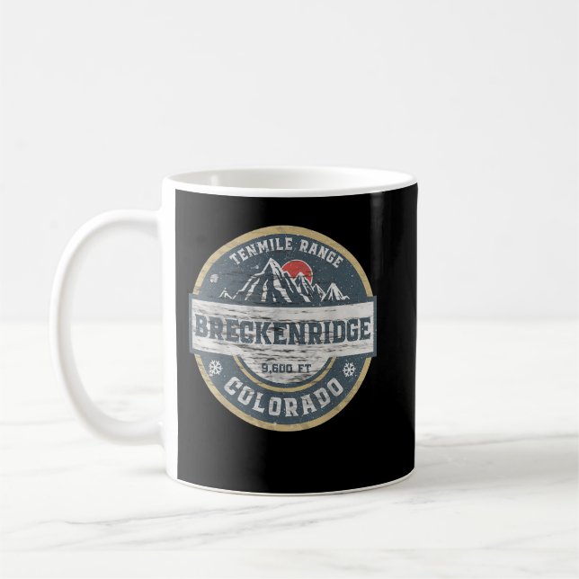 Taza De Café Montaña Rocky Breckenridge Colorado Tenmile (Izquierda)