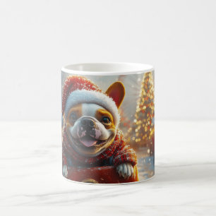 Taza De Café Montaña Rusa Perro Bull Terrier Navidad
