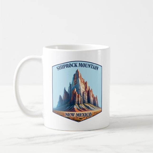 Taza De Café Montaña Shiprock Nuevo México (Izquierda)