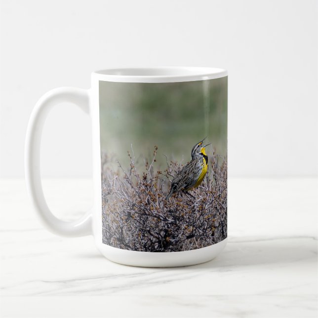 Taza De Café Montaña Song Western Meadowlark Mug (Izquierda)