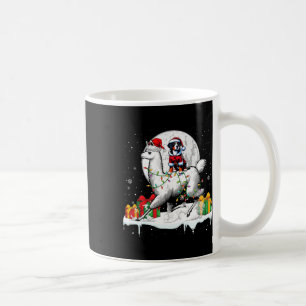 Taza De Café Montaña suiza de Santa Gran Santa Llama Christma
