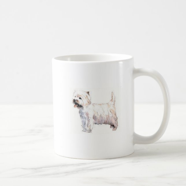 Taza De Café Montaña Terrier blanco del oeste Westie (Derecha)
