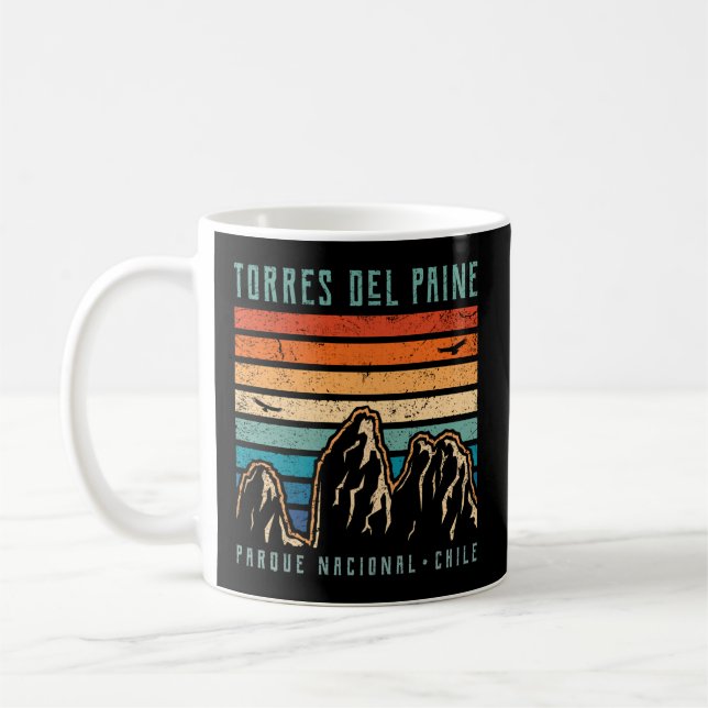 Taza De Café Montaña Torres Del Paine Chile (Izquierda)