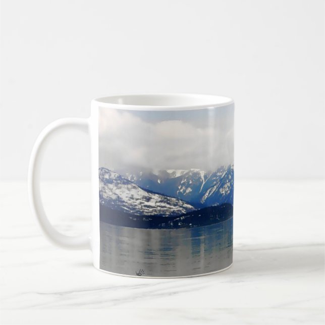 Taza De Café Montañas A Orillas Del Lago (Izquierda)