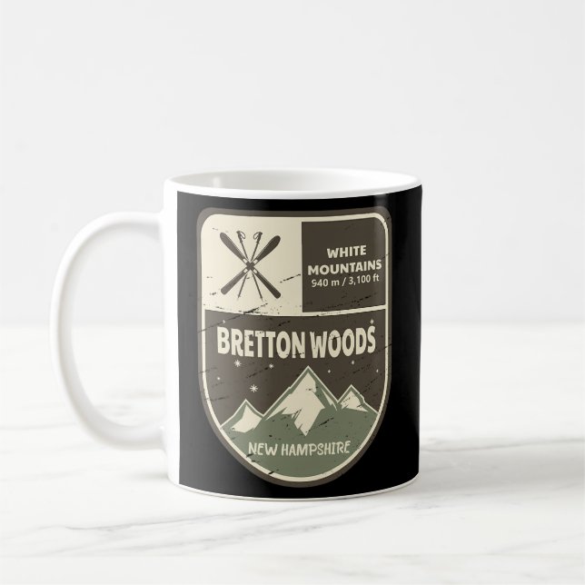 Taza De Café Montañas Blancas de Bretton Woods Nuevo Hampshire (Izquierda)