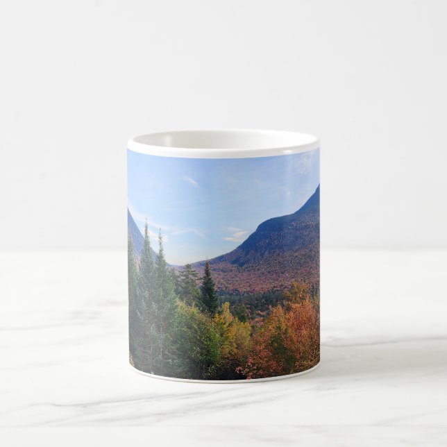 Taza De Café Montañas Blancas Follaje otoñal de New Hampshire (Centro)
