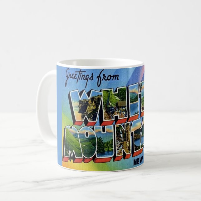 Taza De Café Montañas Blancas NH (Anverso izquierdo)