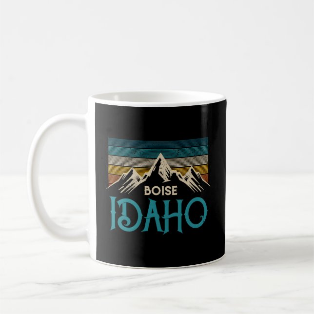 Taza De Café Montañas Boise Idaho (Izquierda)