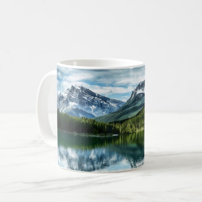 Taza De Café Montañas | Canadian Rockies, Alberta Canadá (Anverso izquierdo)