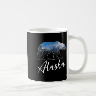 Taza De Café Montañas de Alaska con el sur del estado de Grizzl