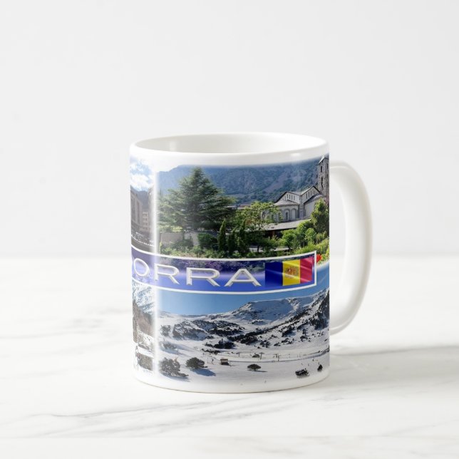 Taza De Café Montañas de Andorra - (Anverso derecho)