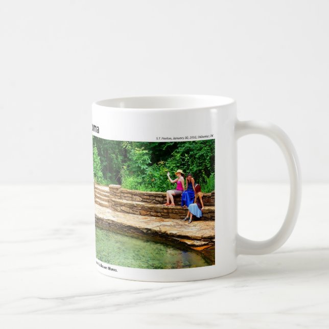 Taza De Café Montañas de Arbuckle II - magia de una cascada, (Derecha)