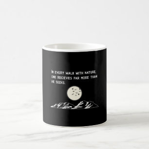 Taza De Café Montañas de excursión al aire libre Montañas de ac