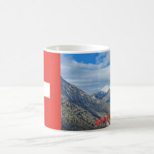 Taza De Café Montañas de invierno en Suiza