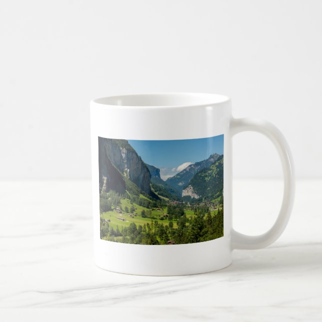 Taza De Café Montañas de Lauterbrunnen - de Bernese - Suiza (Derecha)