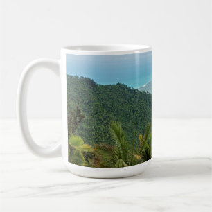 Taza De Café montañas de Luquillo con vistas a la costa de Puer