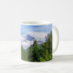 Taza De Café Montañas de Nieve de los fiordos de Kenai