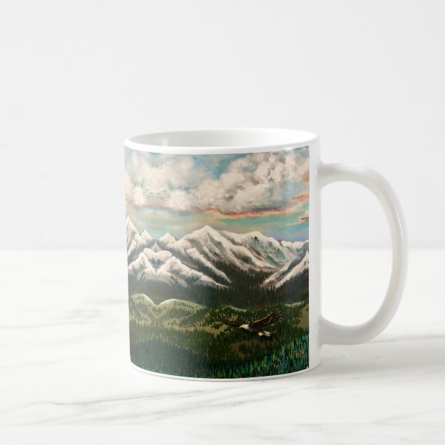 Taza De Café Montañas de Oregon Mug (Derecha)