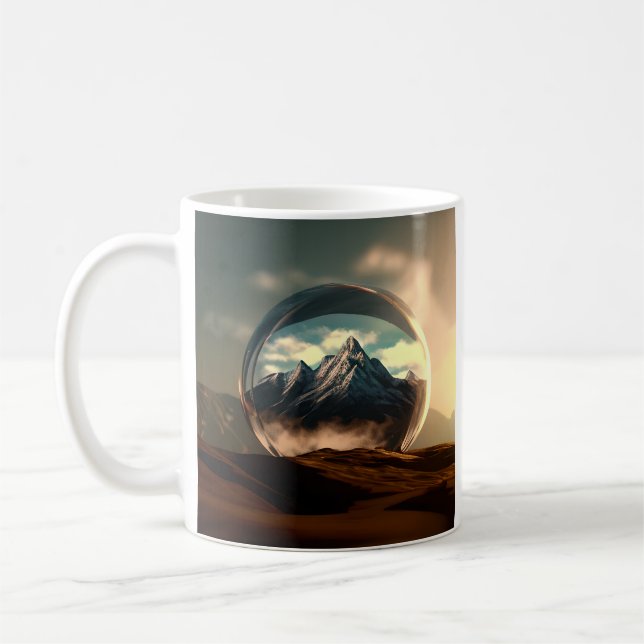 Taza De Café Montañas en un globo de burbujas (Izquierda)