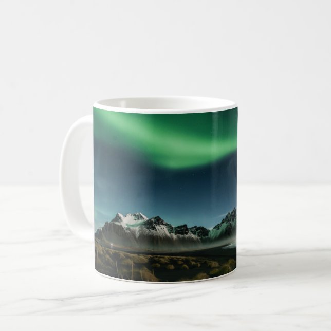 Taza De Café Montañas | Montaña Vestrahorn, Islandia (Anverso izquierdo)