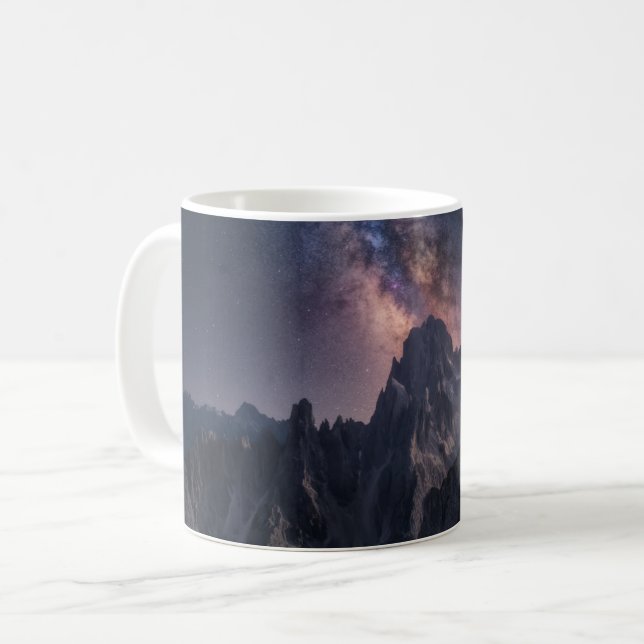 Taza De Café Montañas | Montañas Dolomitas, Italia (Anverso izquierdo)