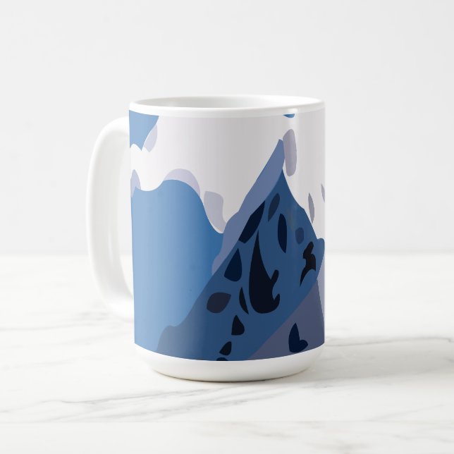 Taza De Café Montañas Naturaleza de los picos (Anverso izquierdo)