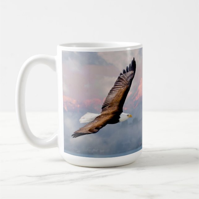 Taza De Café Montañas olímpicas del águila Kirkland Washington  (Izquierda)