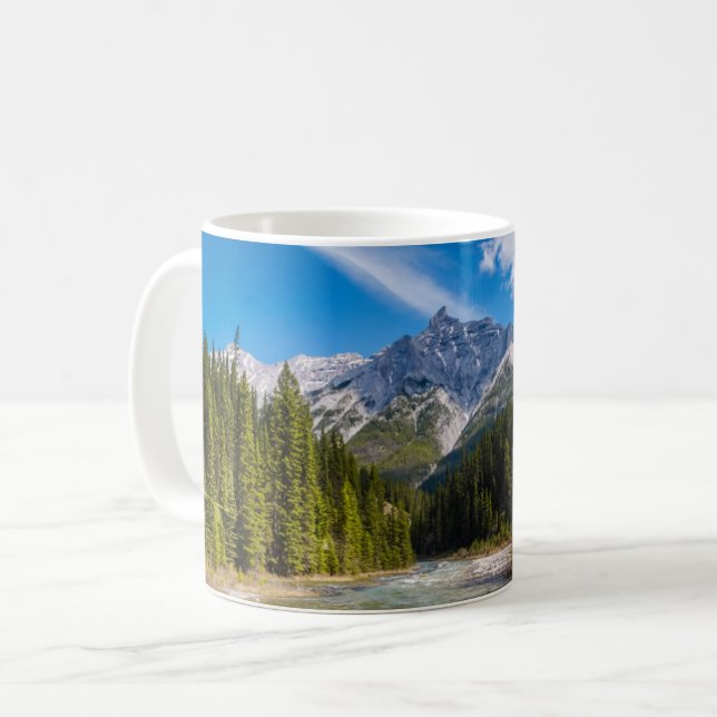 Taza De Café Montañas | Parque nacional Banff, Rockies Canadien (Anverso izquierdo)