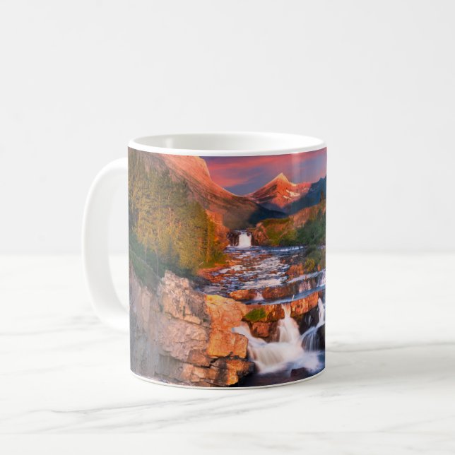 Taza De Café Montañas | Parque nacional Glacier, Montana (Anverso izquierdo)