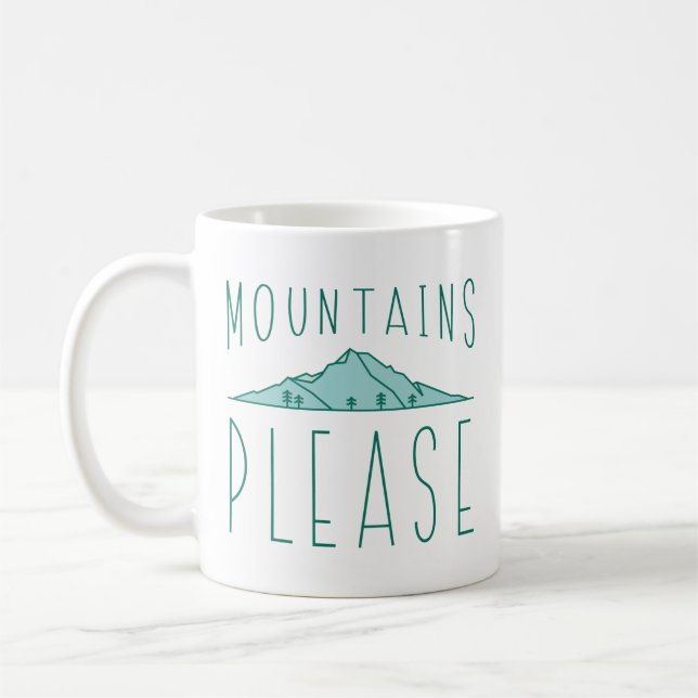 Taza De Café Montañas Por Favor (Izquierda)