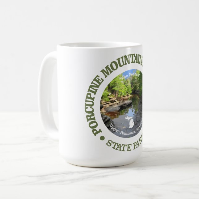 Taza De Café Montañas Porcupine Wilderness SP (Anverso izquierdo)