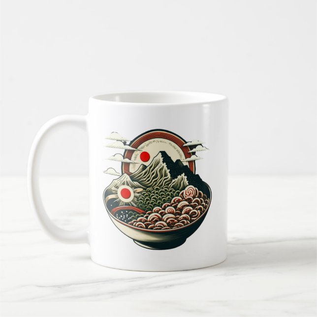 Taza De Café Montañas Ramen (Izquierda)