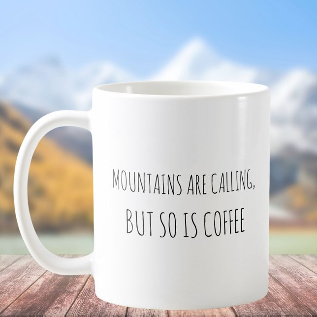 Taza De Café Montañas rusticas de la Cuta llaman a los Chistes  (In situ)