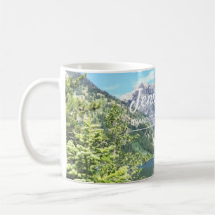 Taza De Café Montañas y parque nacional magnífico de Teton de