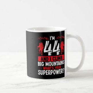 Taza De Café Montañista de 44 años escalando montañas 44 B