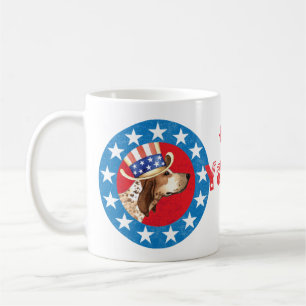 Taza De Café Montante inglés patriótico americano