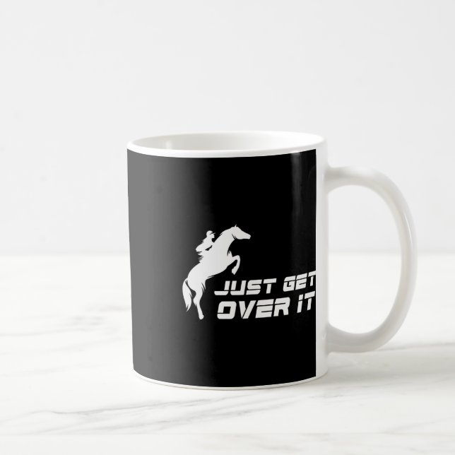Taza De Café Montar en inglés a caballo Chica Jumper Hunter (Derecha)