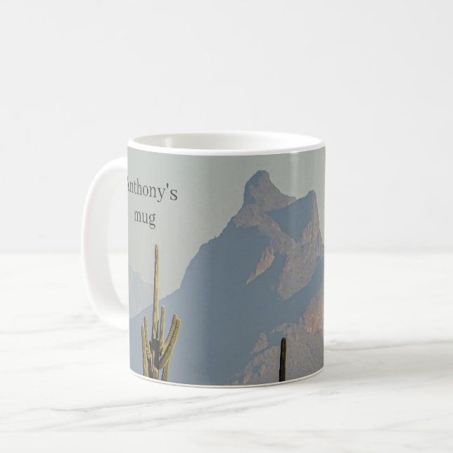 Taza De Café Monte del desierto del Suroeste de Picacho Arizona (Anverso izquierdo)